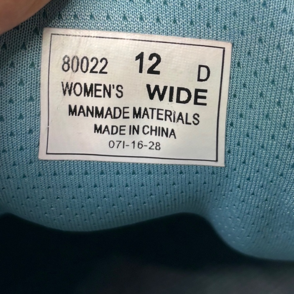 Orthofeet Women’s Size 12 Wide (D) Teal Walking Shoes Comfort Orthopedic Sneaker - Picture 12 of 12